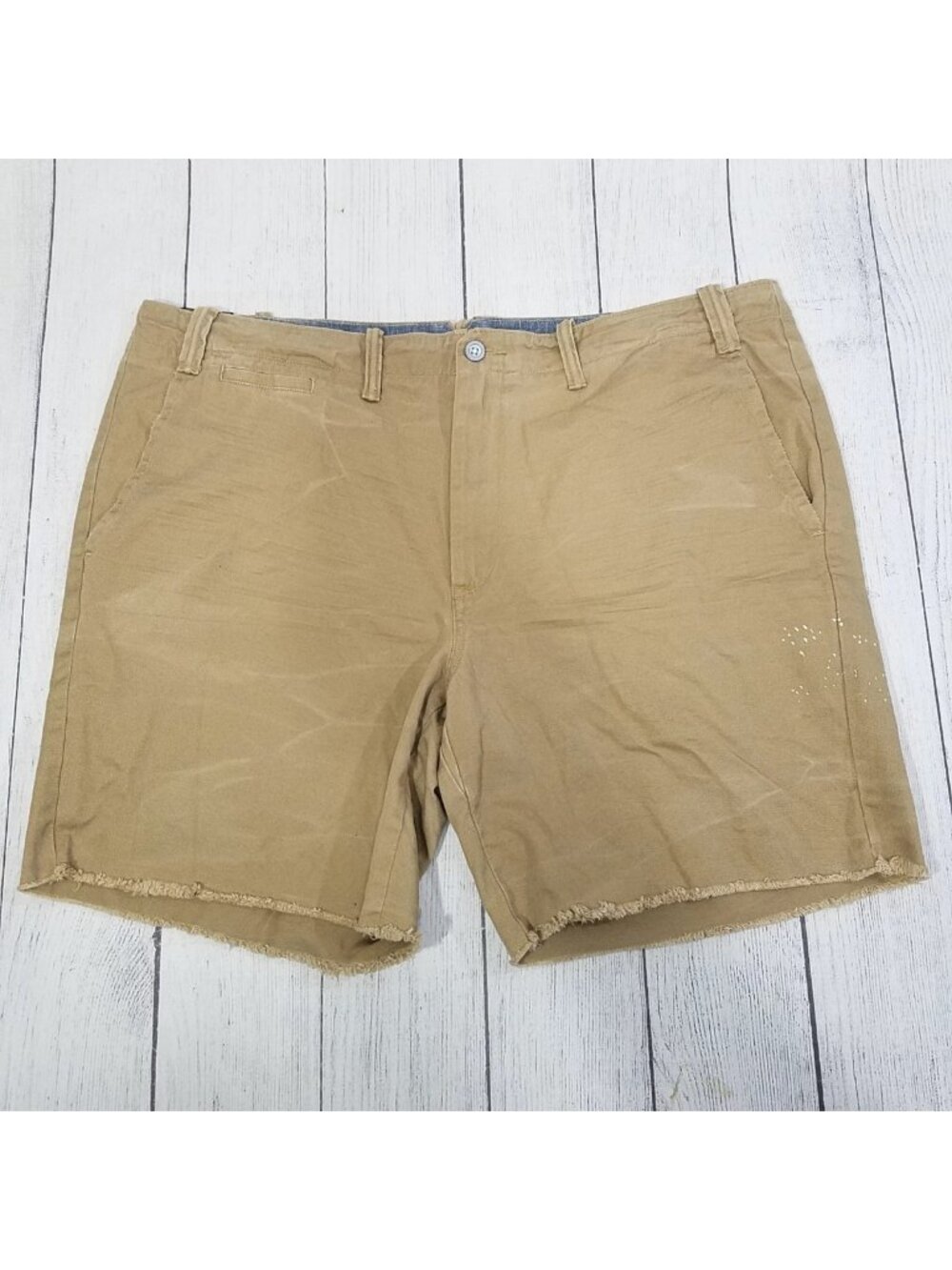 Polo Ralph Lauren Cutoff Chino Paint Splatter Shorts Mens Size 40